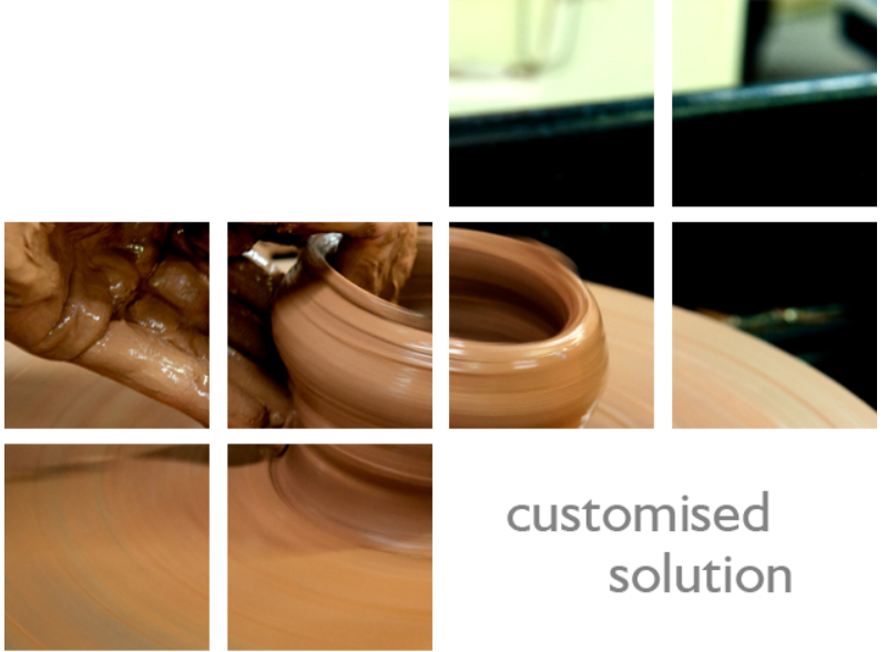 Customised solution pottery banner
